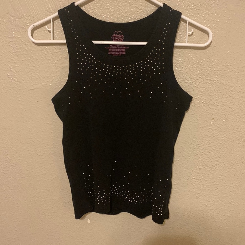 Black Gem Muscle Tank atop